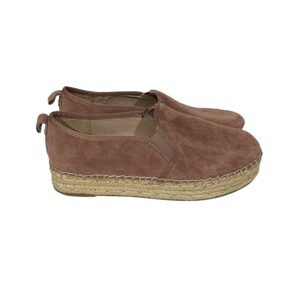 Sam Edelman Pink Carrin Velvet Platform Espadrille Slip On Shoes Size‎ 7